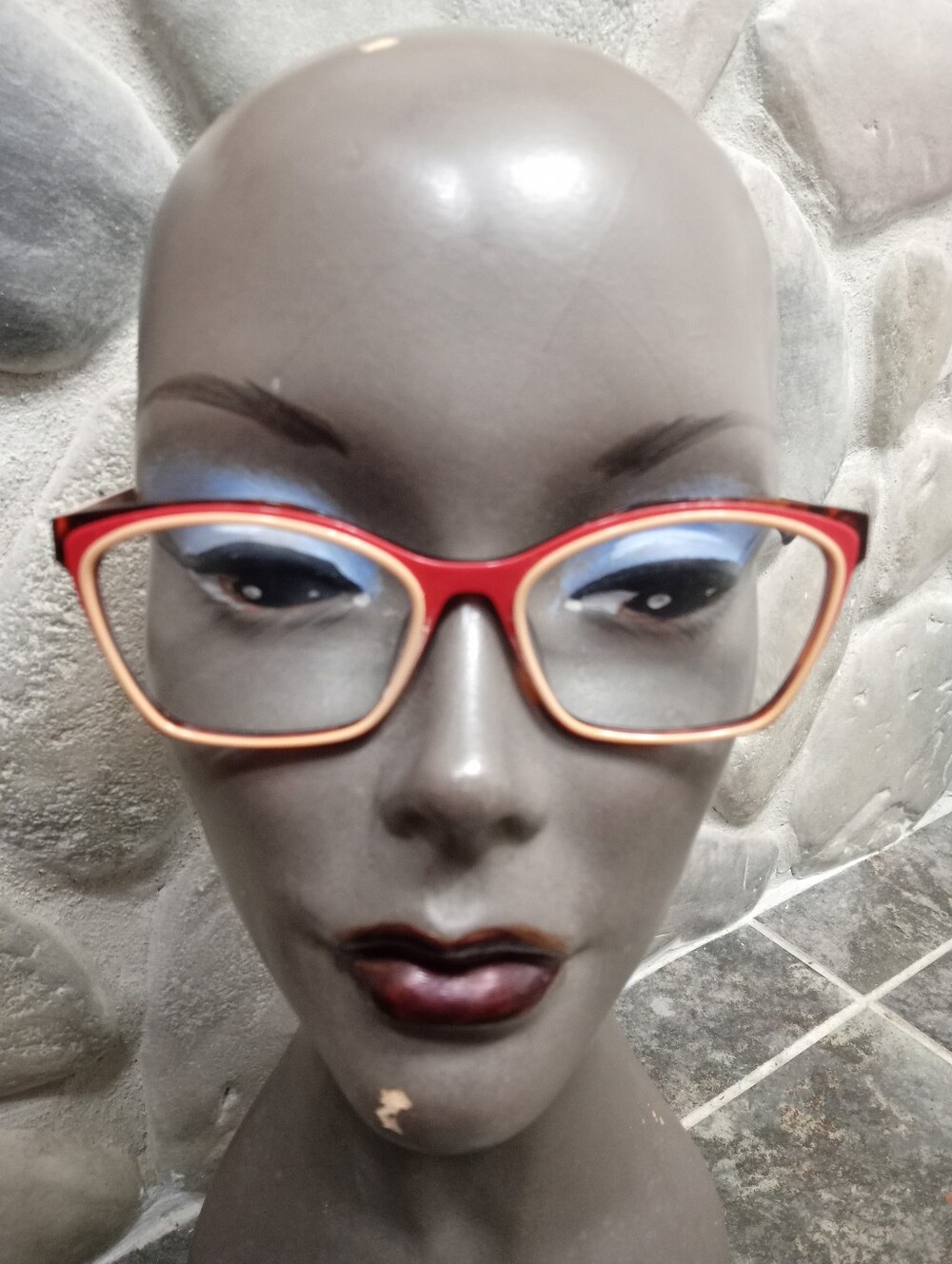 OGI Red and Peach Women's Fashion Eyeglass Frames